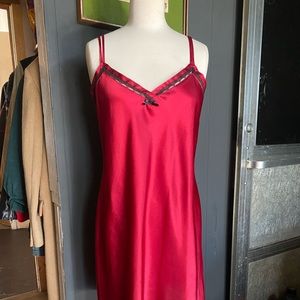 Silky Red Nightgown